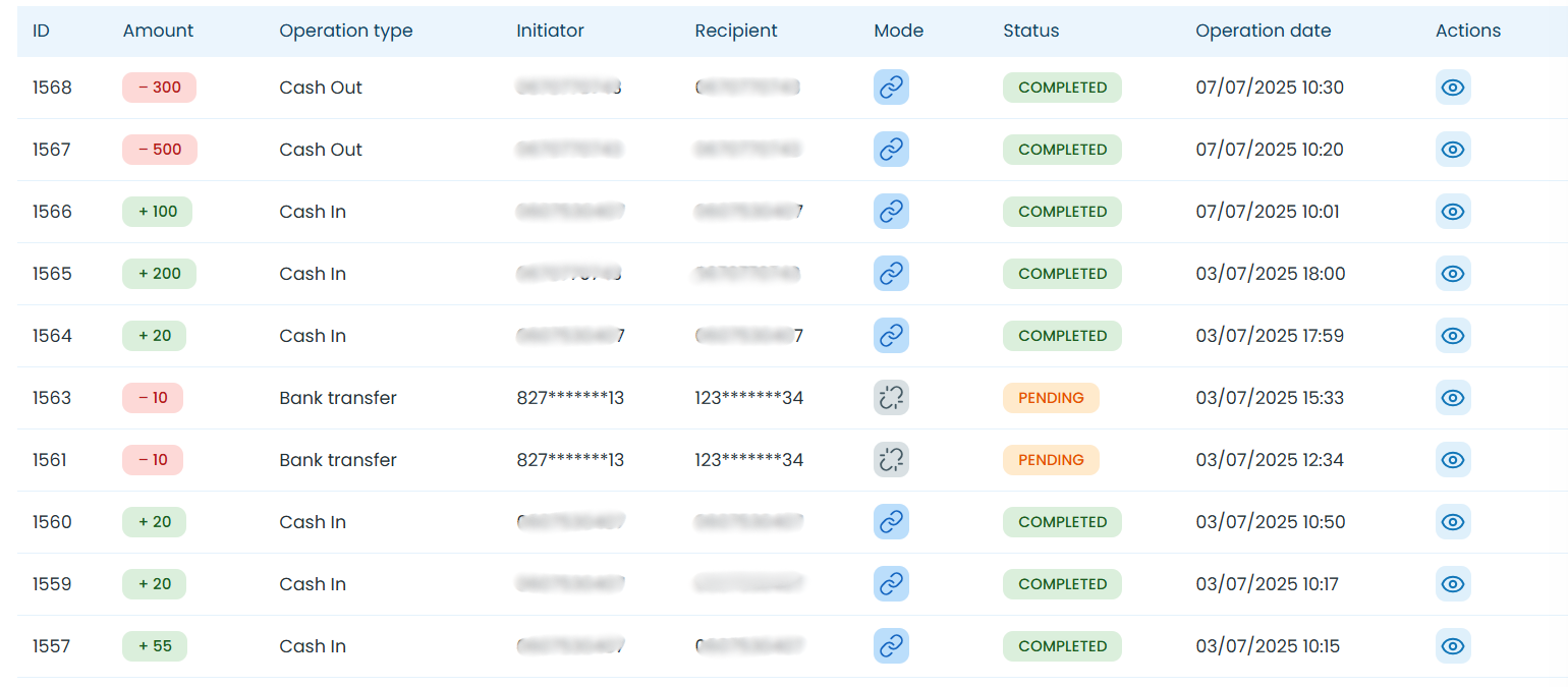 Accounting and settlement feature 1